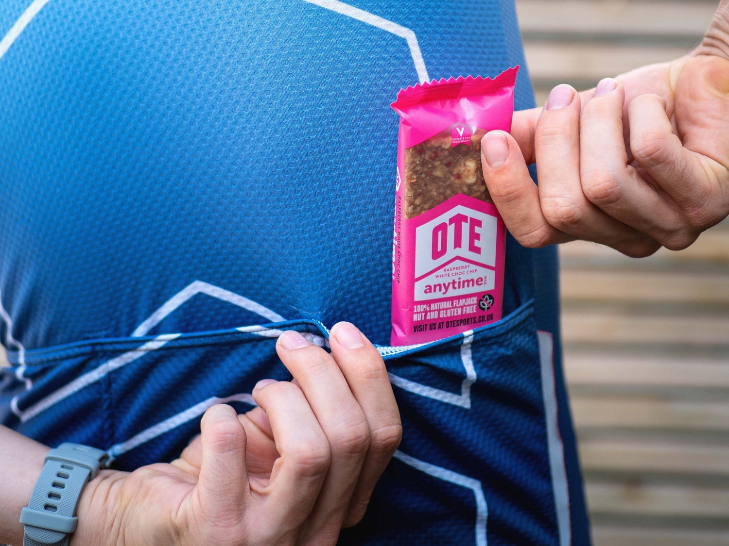 Raspberry White Choc Chip Anytime Bar